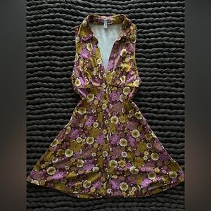 Urban Outfitters Retro Floral Mini Dress